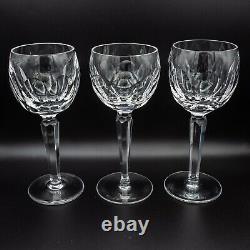 Waterford Crystal Sheila Wine Hock Glasses 7 3/8 H Set of 3 FREE USA SHIPPING