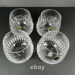 Waterford Crystal Stemless Wine Whiskey Cocktail Glasses Bolton Set of 4 NEW