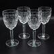 Waterford Crystal Tall Colleen Claret Wine Glasses 6 1/2 Set of 4 FREE USA SHIP