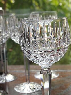Waterford Crystal Tramore Hock Wine Glasses Set of 6 Vintage Mint Original Box