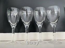 Waterford Crystal Wine Glasses John Rocha Geo Design Set of 4