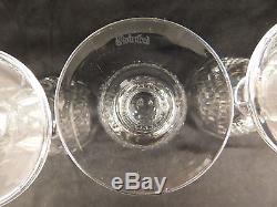 Waterford Cut Crystal Colleen Claret Wine Glasses Beautiful Set Of 4