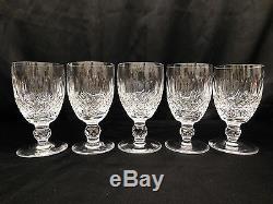 Waterford Cut Crystal Colleen Claret Wine Glasses Beautiful Set Of 4