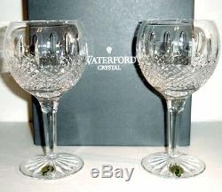 Waterford Glenmede Balloon Wine Set of 2 Crystal Glasses #114848 New In Box