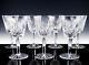 Waterford Ireland Crystal 5-3/4 LISMORE WHITE WINE GLASSES Set of 7 Mint