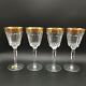 Waterford Kells Crystal Set Of 4 Wine Glasses Cr1928
