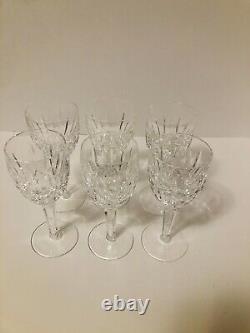 Waterford Kildare Claret Wine Glasses 6 1/2 H Set of 6