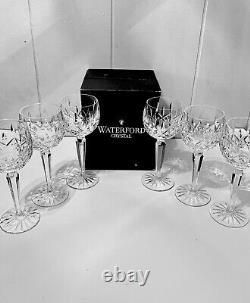 Waterford LISMORE Vintage Hock Wine Glasses 7 3/8 set of 2