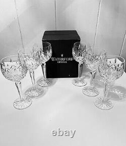 Waterford LISMORE Vintage Hock Wine Glasses 7 3/8 set of 4
