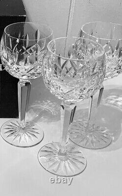 Waterford LISMORE Vintage Hock Wine Glasses 7 3/8 set of 6