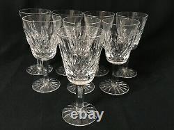 Waterford Linsmore Claret Crystal Wine Glasses 5.75 Set of 6
