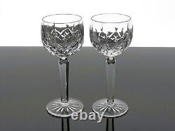 Waterford Lismore Crystal Hock Wine Goblets Glasses Set Of 4 Last Set