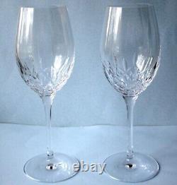 Waterford Lismore Essence Crystal White Wine 2 Piece Set 9.5H #143782 New