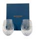 Waterford Lismore Essence Stemless Crystal Wine Glasses For Deep Reds, Set of 2