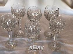 Waterford Lismore Hock Wine Glasses Set of 6