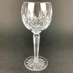 Waterford Lismore Wine Hock Set of SIX (6) 7 1/2 Crystal Glasses Goblets