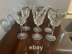 Waterford Lismore tall wine glasses-set of 6