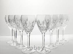 Waterford (Marquis) Laurent Set of 8 Crystal Wine Glasses 7 1/8 6oz Signed