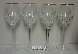 Waterford WYNNEWOOD (PLATINUM) Wine Glasses SET OF FOUR More Here MINT IN BOX