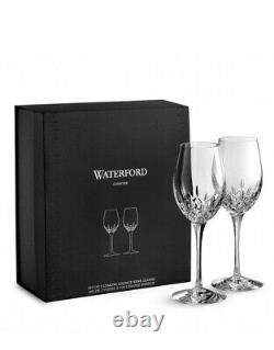 Waterford crystal Essence White wine glasses lismore 11.8 Oz Capacity Set Of 2