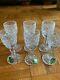 Waterford crystal set of 6 Lismore small liqueur glasses/cordials 4.25 tall