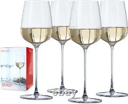 Willsberger White Wine Glasses, Set of 4, European-Made Lead-Free Crystal, Class
