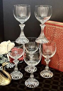 Wine Glasses Mikasa The Ritz Blown Glass Vintage Stemware Mikasa Glass Set 6