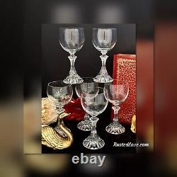 Wine Glasses Mikasa The Ritz Blown Glass Vintage Stemware Mikasa Glass Set 6
