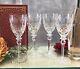 Wine Glasses Queen by Rogaska Elegant Glassware Set Blown Glass Cut Bowl 4