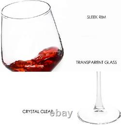 Wine Glasses Set of 6, 12 Oz Durable Red White Wine Glasses for Wedding, Party