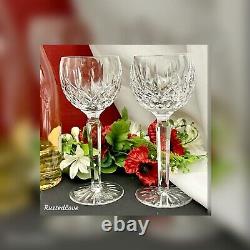 Wine Hocks Waterford Crystal Lismore Cut Crystal Elegant Glassware Set of 2