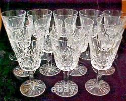 (set Of 10) Waterford Ireland Crystal Lismore 5 7/8 Wine Glass Goblets